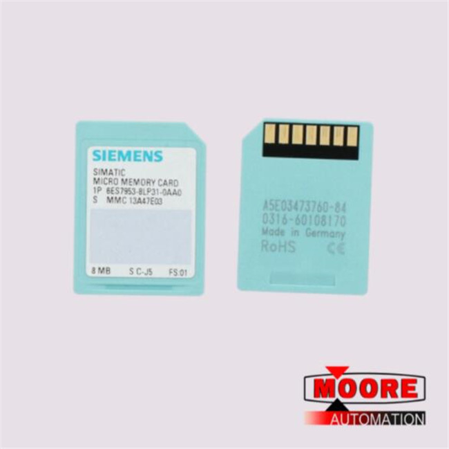 6ES7953-8LP31-0AA0  SIEMENS   S7 MICRO Memory Card 8MB